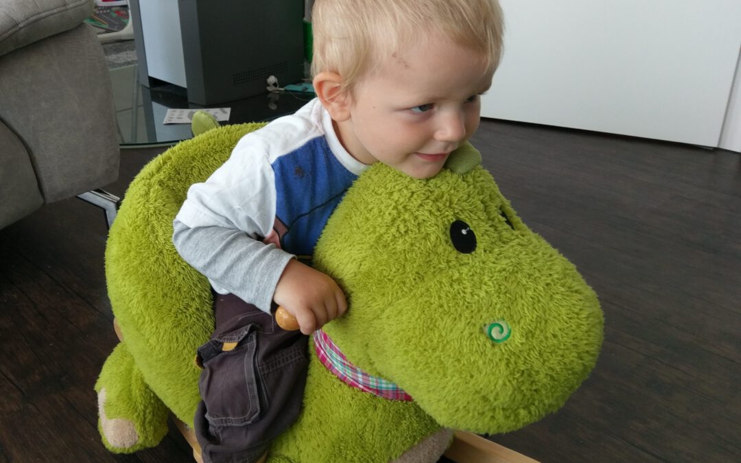 Plüschige Schaukelpferdchen